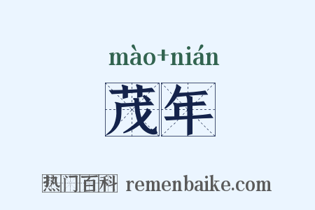 茂年是什么意思的图片